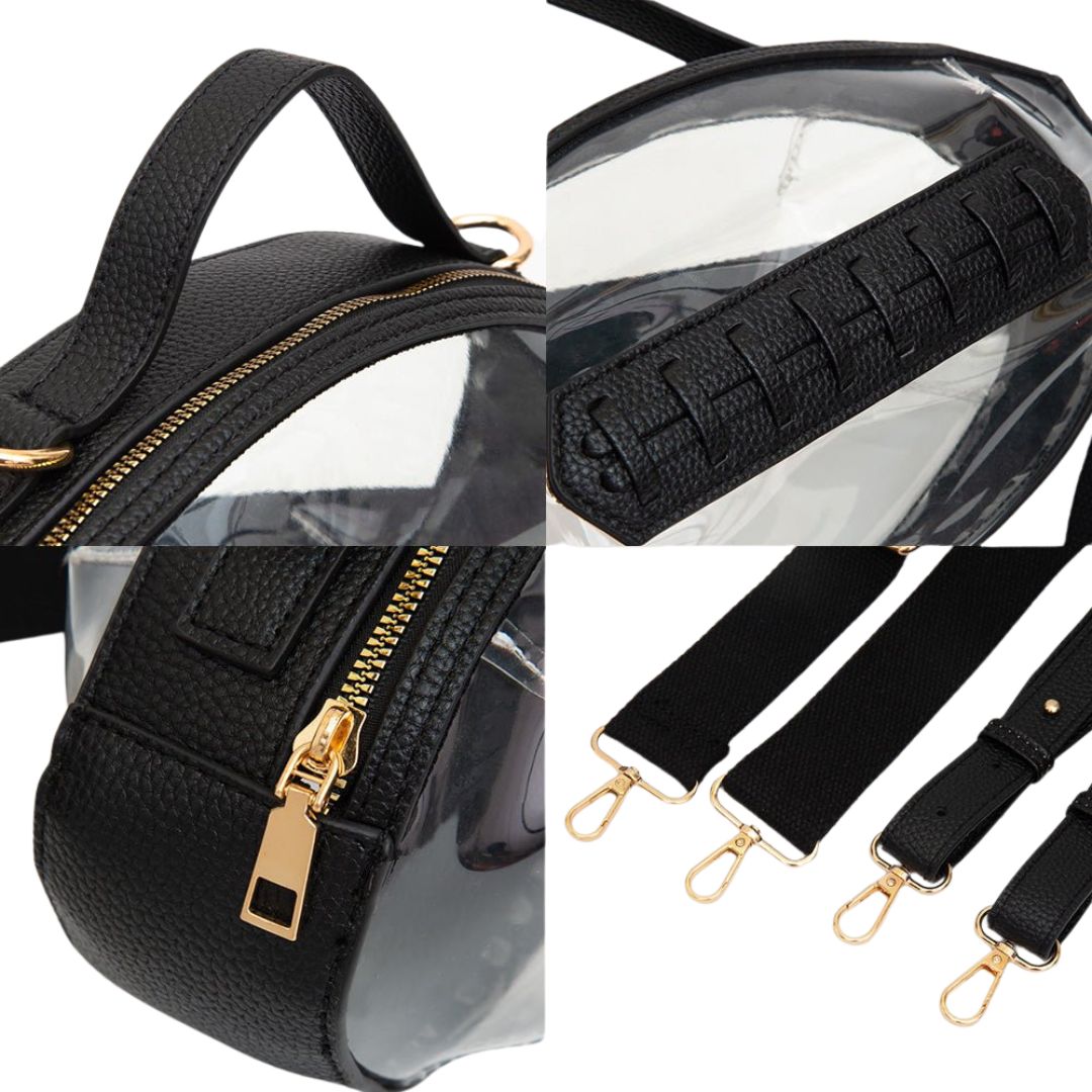Football Shaped Transparent Crossbody Bag - Especially Yours