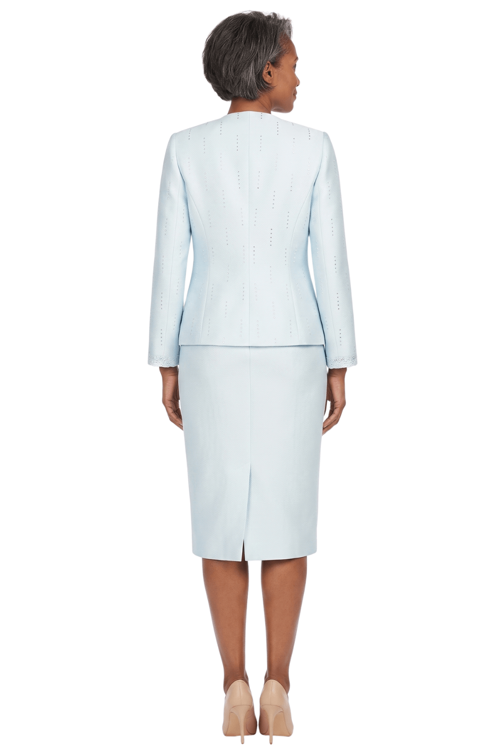 3pc Silky Twill Skt Suit w/ Meteoric Stones - Especially Yours