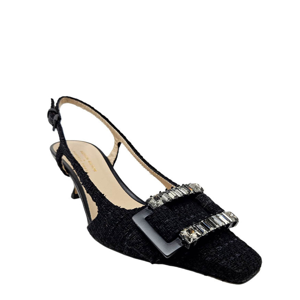 Atena Black Heel Slingback - Especially Yours