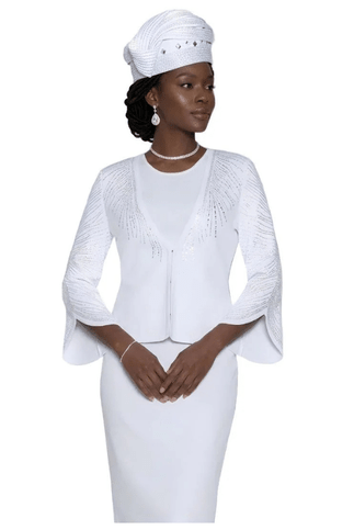 Rhinestone 3-Piece Burst Knit Suit Lily & Taylor - Especially Yours