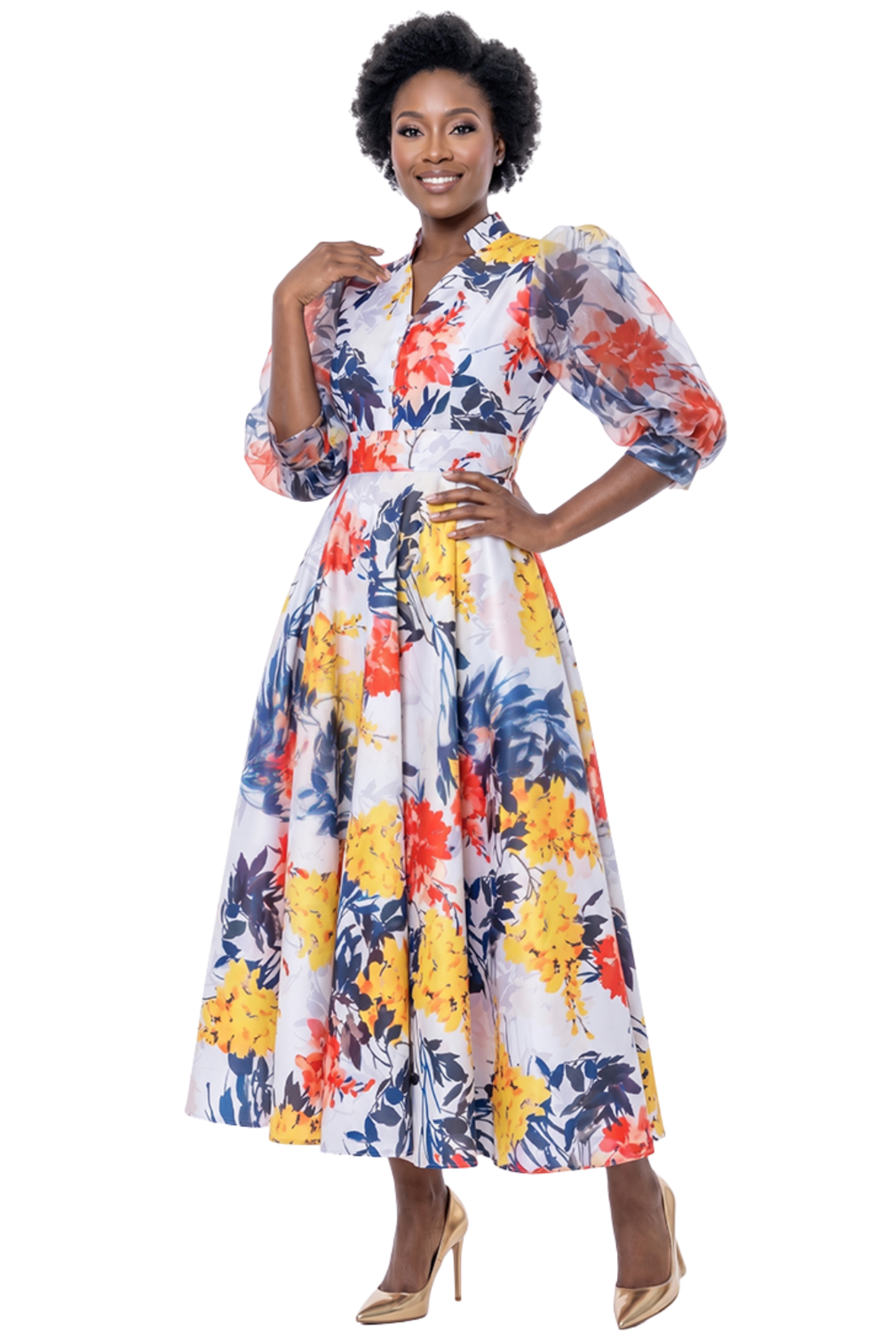 Floral Print Maxi Dress by Terramina - Especially Yours