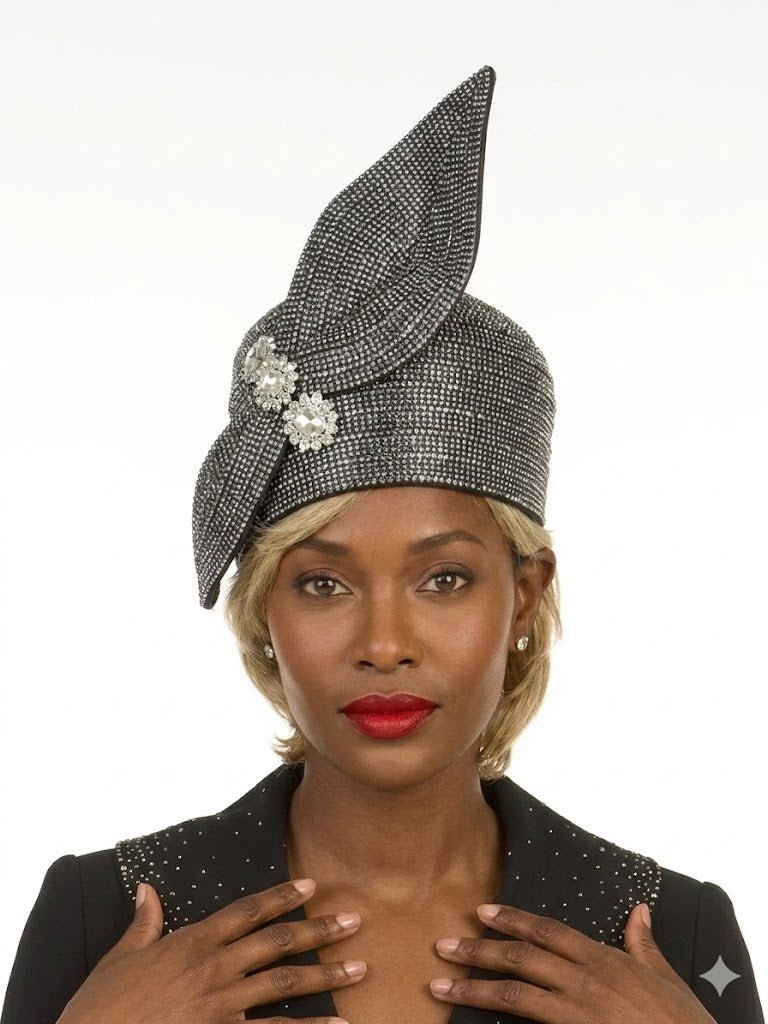 Fully Stoned Pillbox Hat w/ Bow - Especially Yours