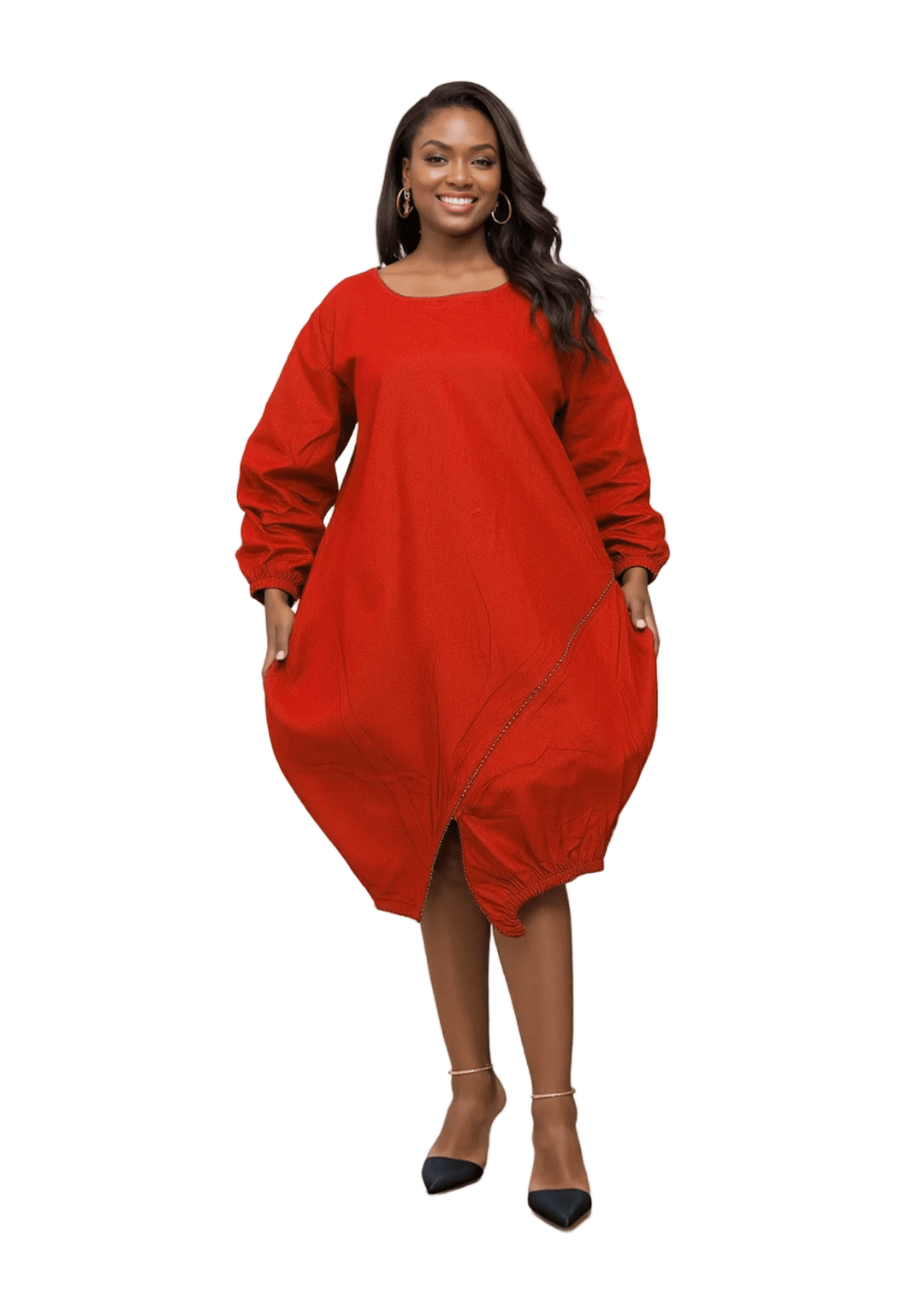 7723S - My Red Tunic Dress - Especially Yours