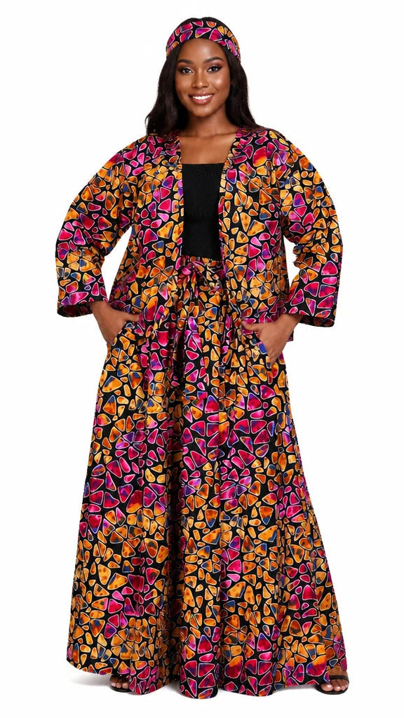 7744 - Stunning Afrocentric 2 Pc Skirt Set