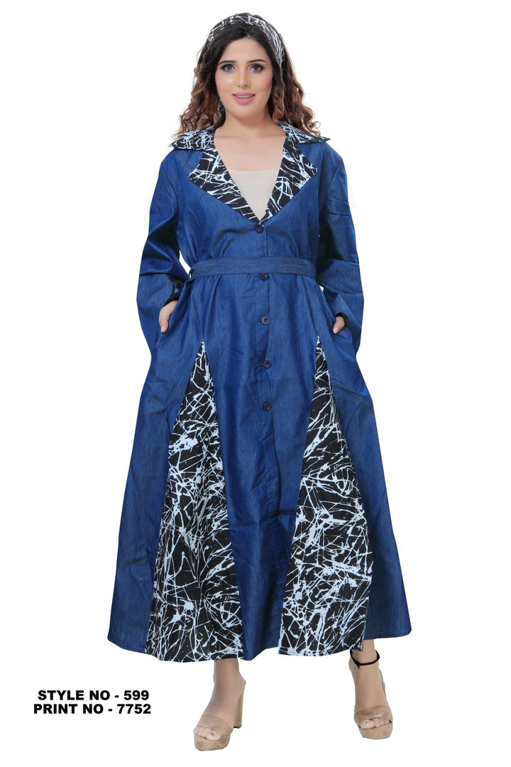 7752 - Pop Of Color Denim Dress - Especially Yours