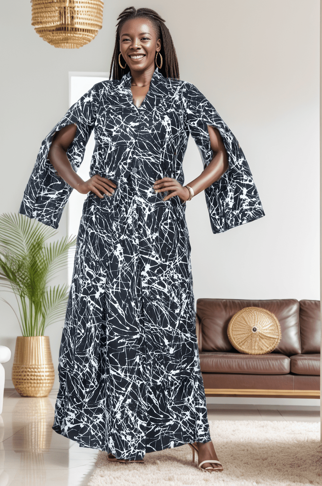 7785 - WOW!! 2 pcs Trench Jacket with Skirt Set - Especially Yours