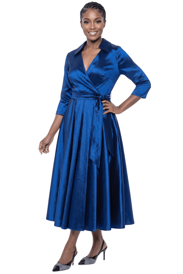 Satin Wrap Maxi Dress by Terramina - Especially Yours