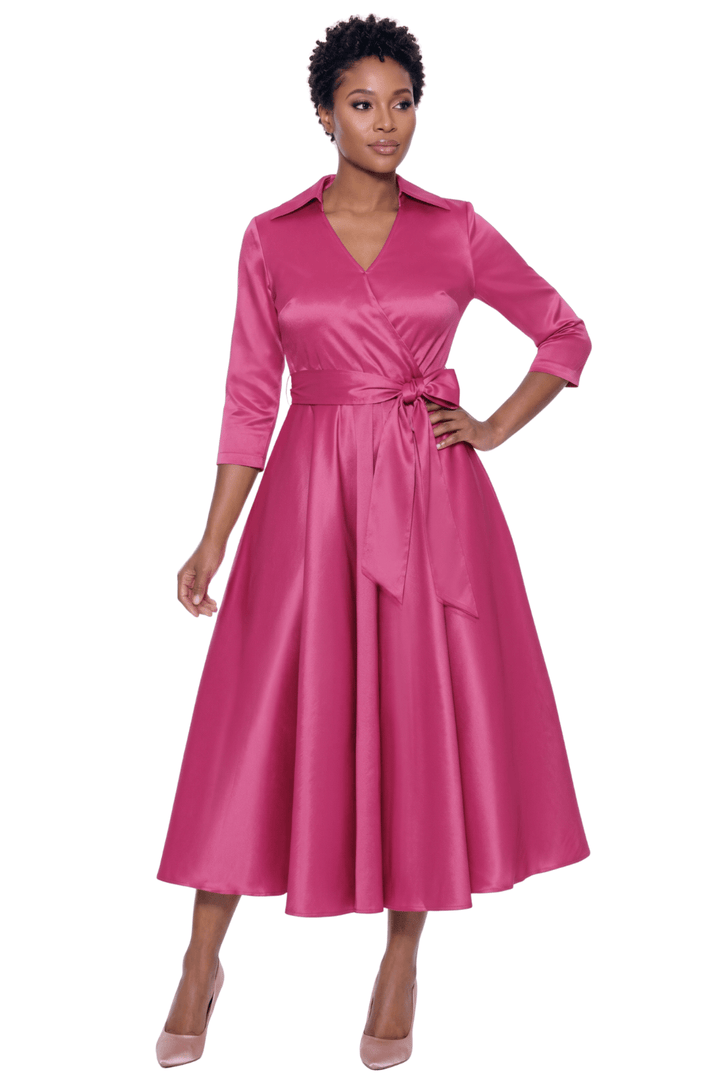 Satin Wrap Maxi Dress by Terramina - Especially Yours