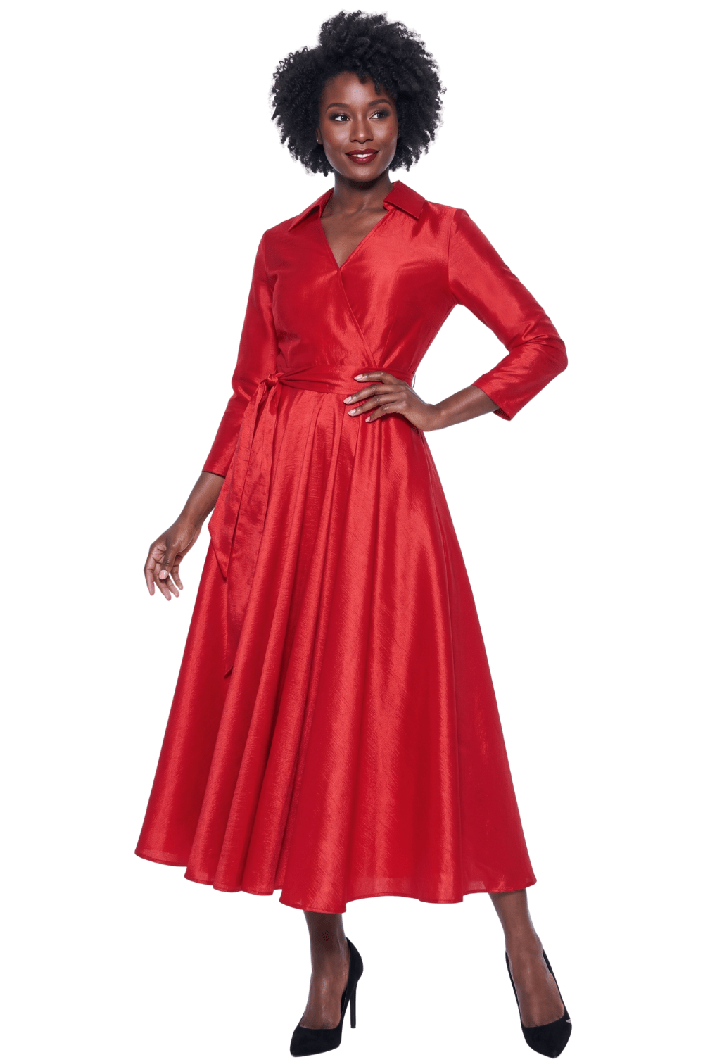 Satin Wrap Maxi Dress by Terramina - Especially Yours