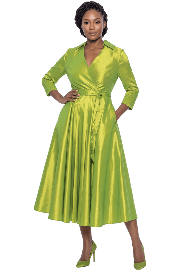 Satin Wrap Maxi Dress by Terramina - Especially Yours