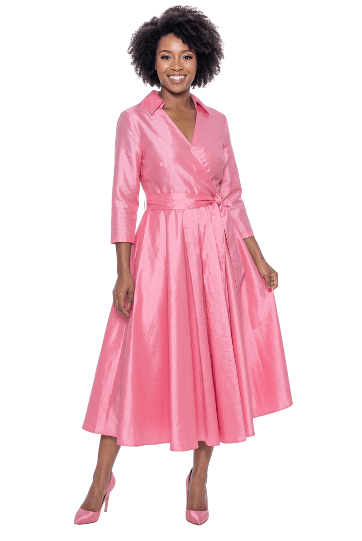 Satin Wrap Maxi Dress by Terramina - Especially Yours