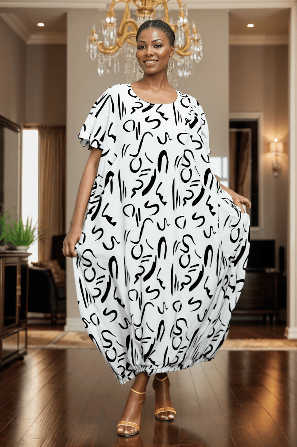 7884 - Gina's Feeling Good - Ankle Length Maxi Dress - Especially Yours