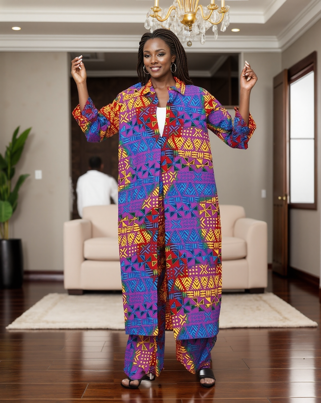 Sandra's Party Inspired 2pc Duster + Pant Set - Especially Yours