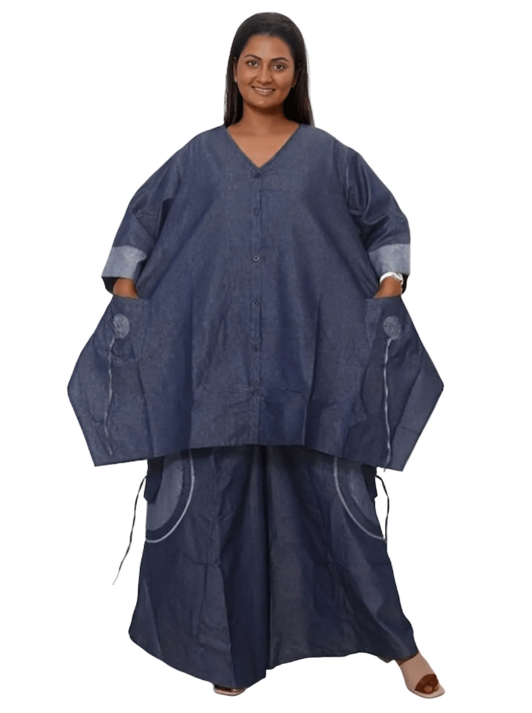 Architectural Oversized Tunic & Wide - Leg Trouser Set - Especially Yours