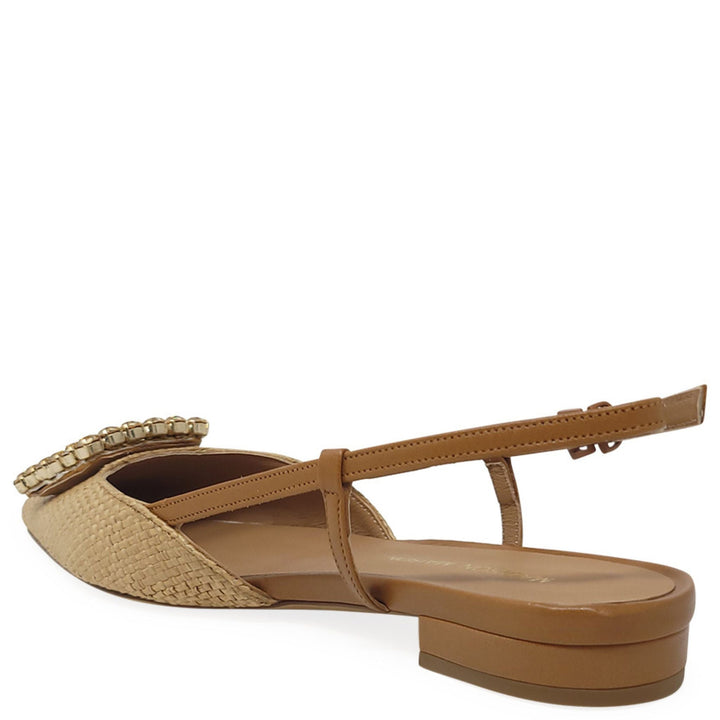Beige Sling Back Flat - Especially Yours
