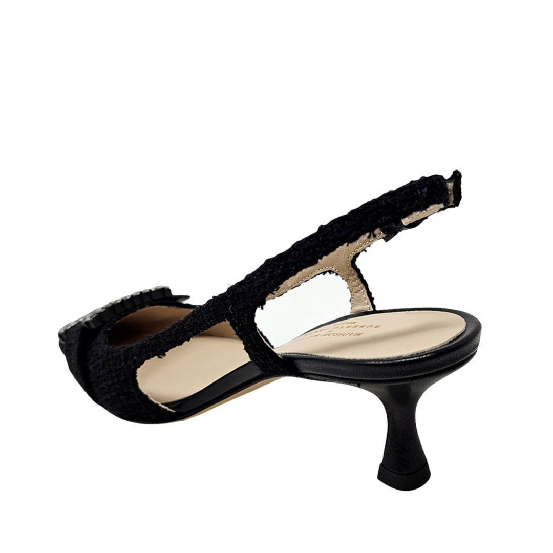 Atena Black Heel Slingback - Especially Yours