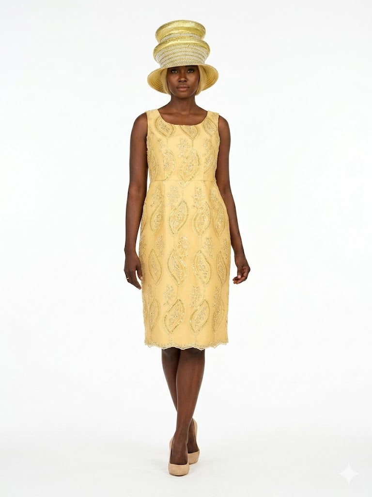 Embroidered Mesh 2pc A-Line Jkt Drs w/ Belt-Plus