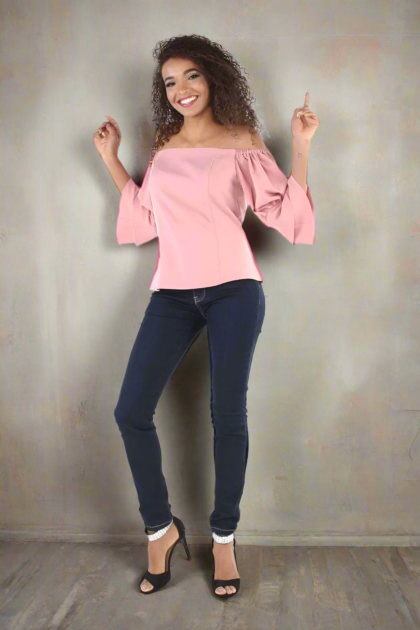 Ruffled Off the Shoulder Blouse - 81539 - Especially Yours