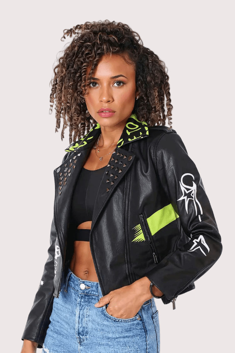 Empowered Soul Vegan Leather Moto Jacket - 81668 - Especially Yours