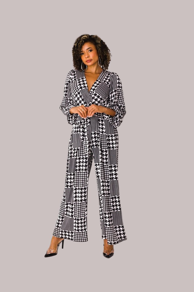 Wide - Leg Jumpsuit with Puff Sleeves - 81990 - Especially Yours