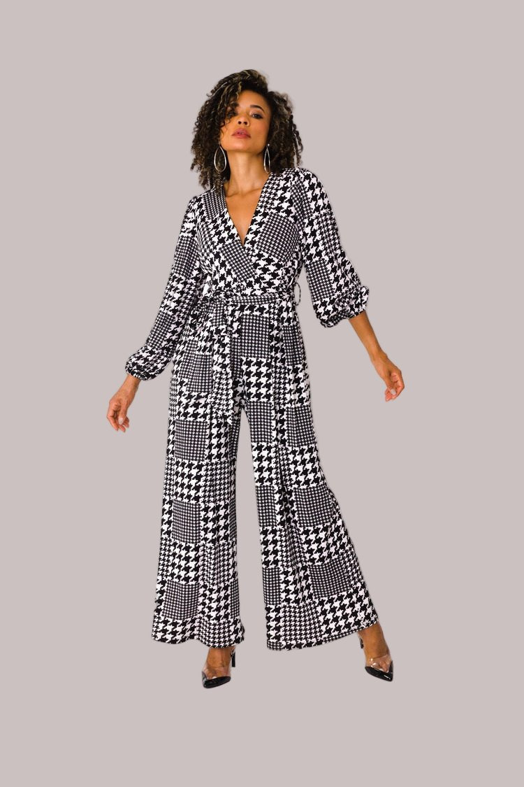 Wide - Leg Jumpsuit with Puff Sleeves - 81990 - Especially Yours