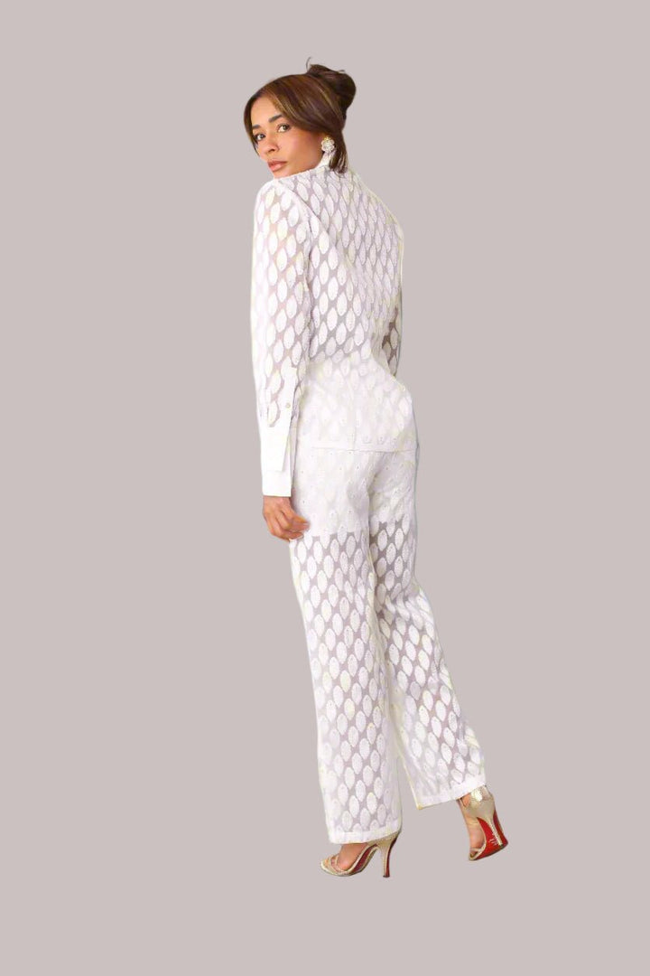 Eyelet Wide - Leg Pants - 82339 - Especially Yours