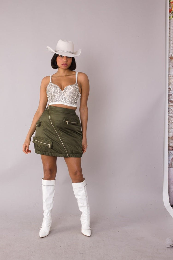 Utility Cargo Mini Skirt - 82405 - Especially Yours