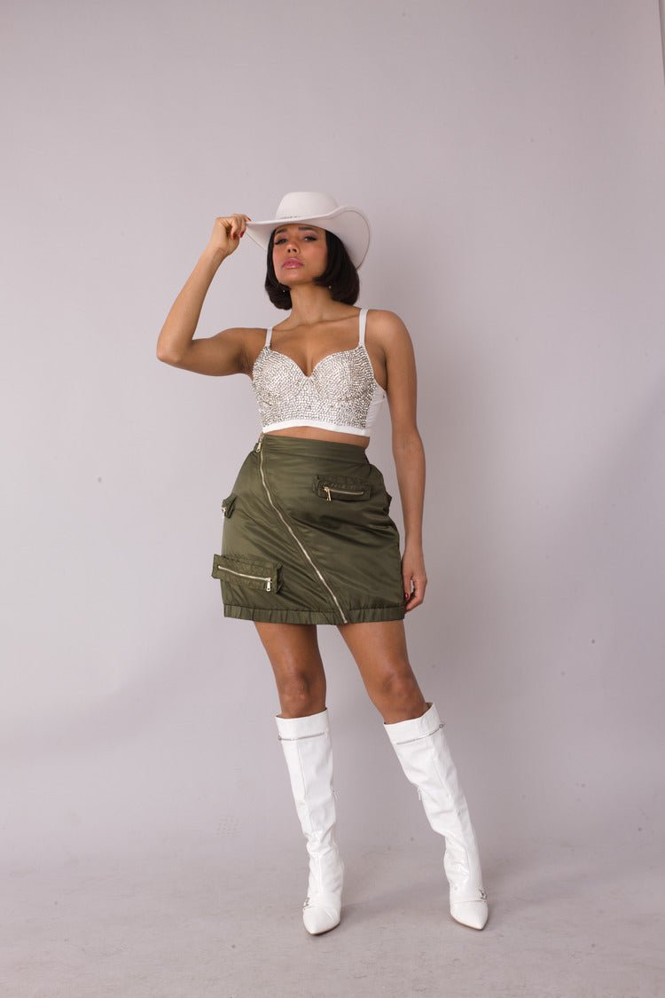 Utility Cargo Mini Skirt - 82405 - Especially Yours