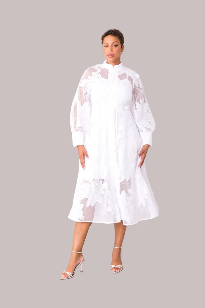 Floral Mesh Two - Piece Dress Set - 82662 - Especially Yours