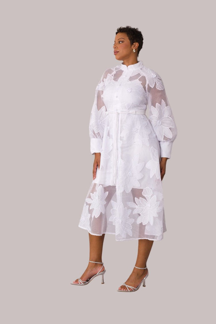 Floral Mesh Two - Piece Dress Set - 82662 - Especially Yours