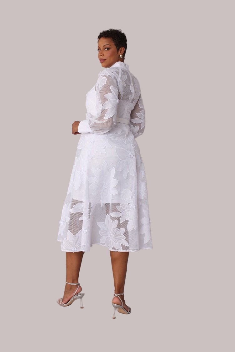 Floral Mesh Two - Piece Dress Set - 82662 - Especially Yours