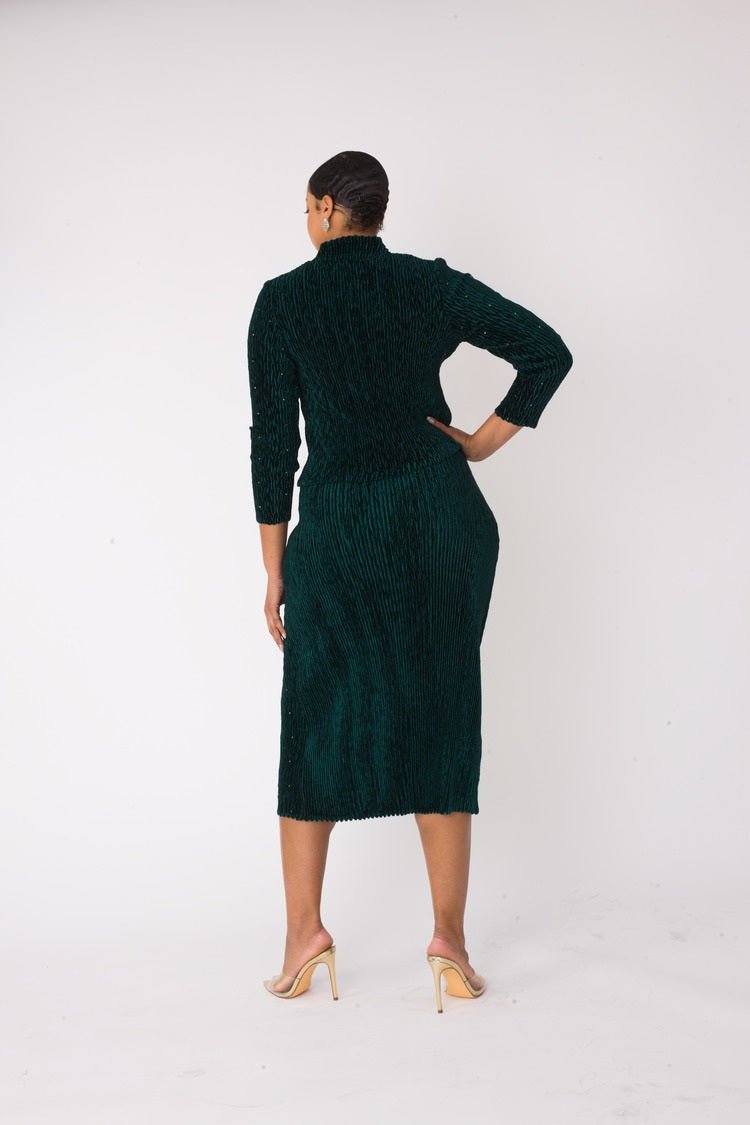 Velvet Midi Skirt Set | 82767 - Especially Yours