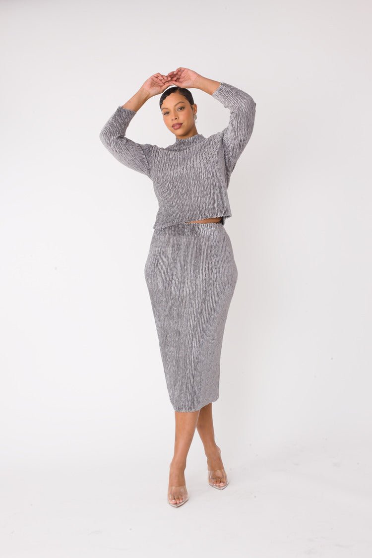 Velvet Midi Skirt Set | 82767 - Especially Yours