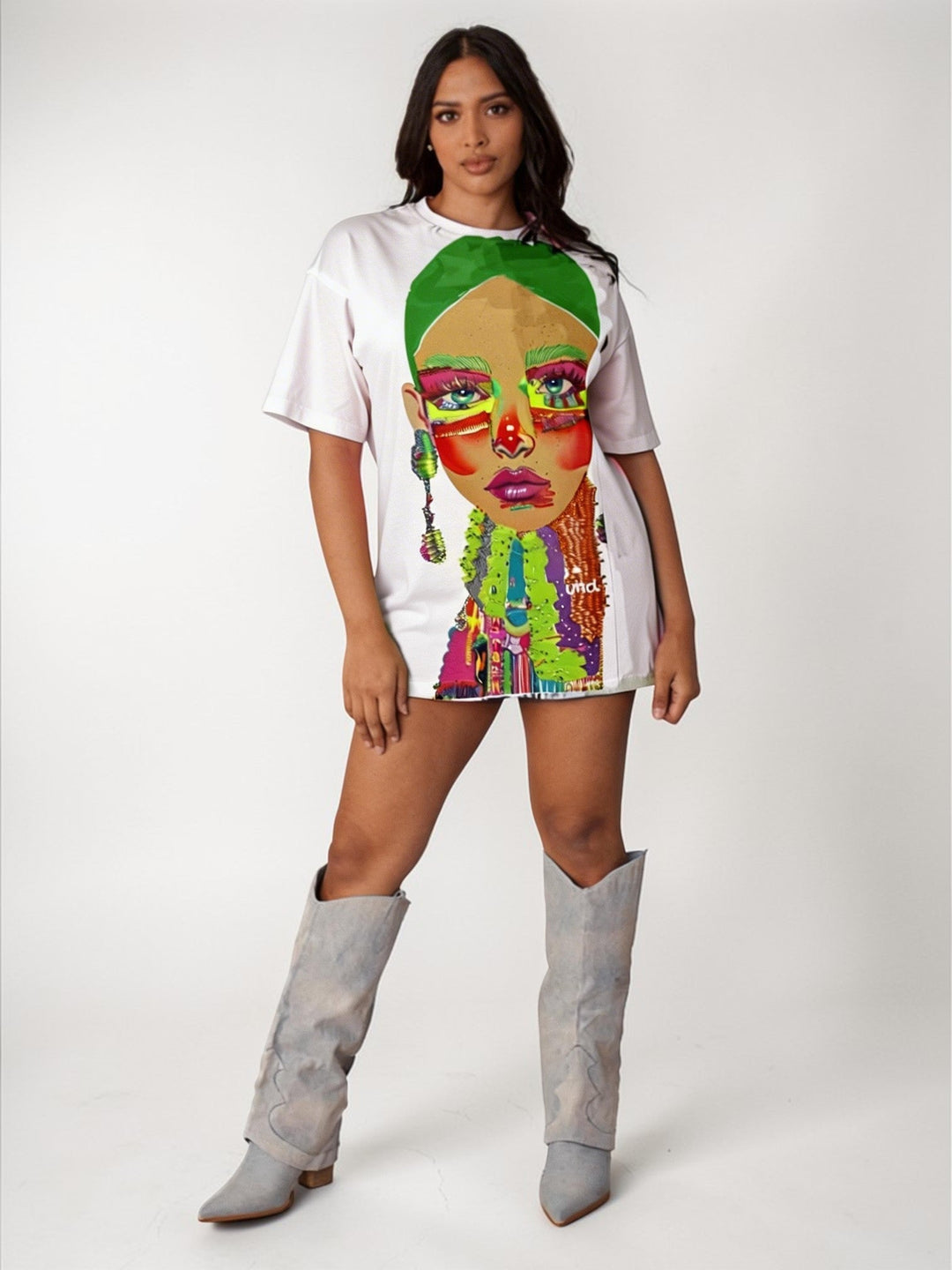 Electric Portrait Rhinestone Tee - 83064 - Especially Yours