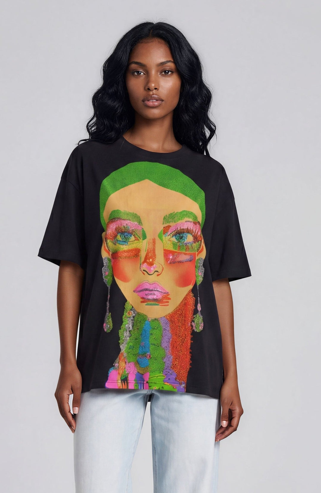 Electric Portrait Rhinestone Tee - 83064 - Especially Yours