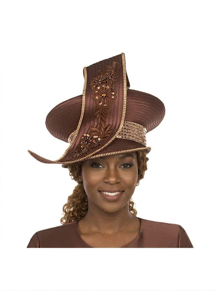 Oversize Pillbox Hat w/ Embroidery, Beads&Stones - Especially Yours