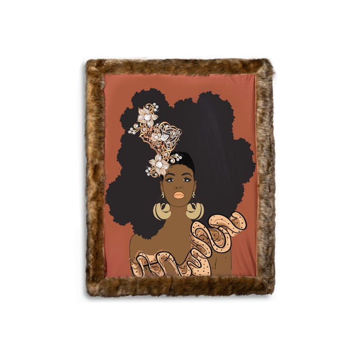 Nola Brown Faux For Fur Throw Blankets - Especially Yours