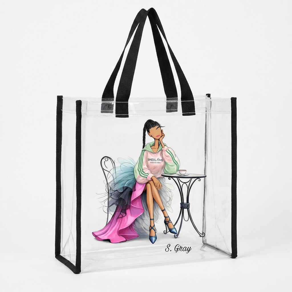 Grace at the Café Clear Tote - Especially Yours