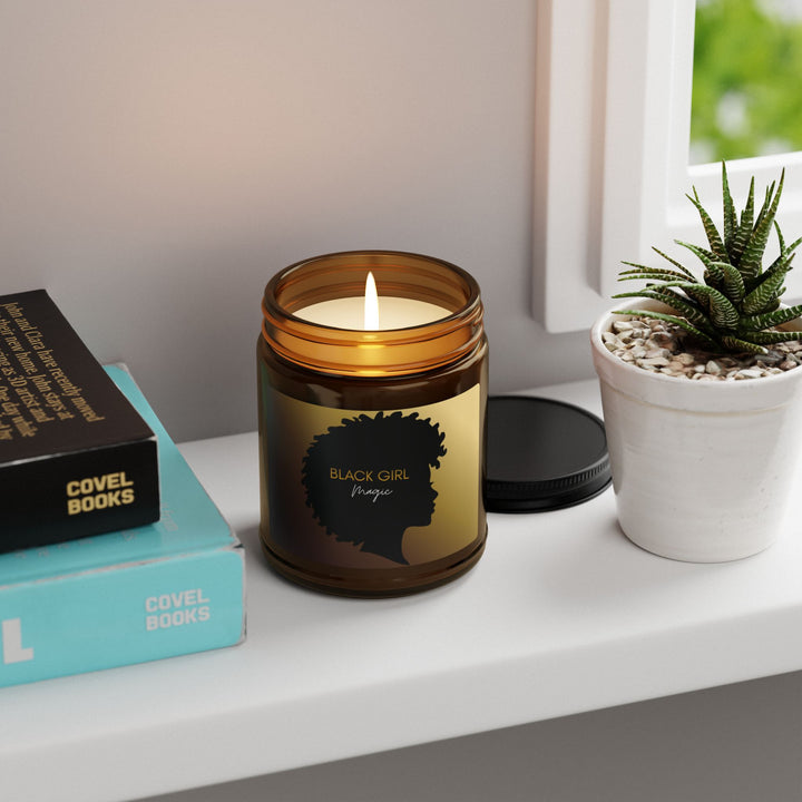 Black Girl Magic Scented Soy Candle — Amber Jar - Especially Yours