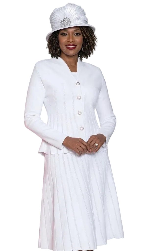 Elegant Ribbed Skirt Suit by Lily & Taylor - Especially Yours