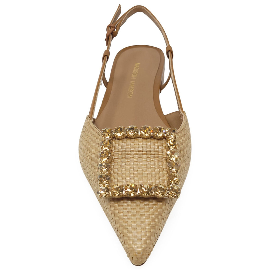 Beige Sling Back Flat - Especially Yours