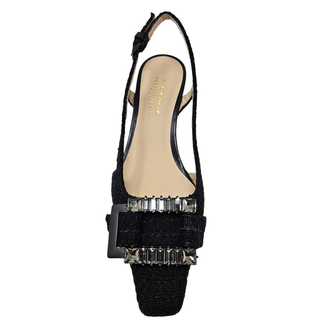 Atena Black Heel Slingback - Especially Yours