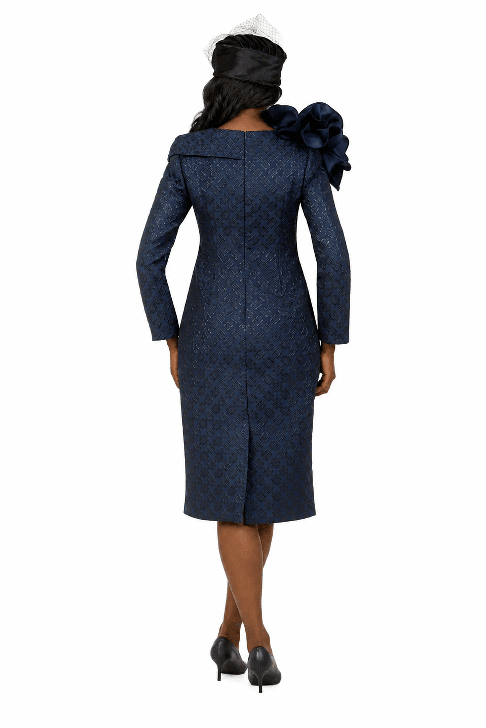 Midnight Bloom Jacquard Dress - Especially Yours