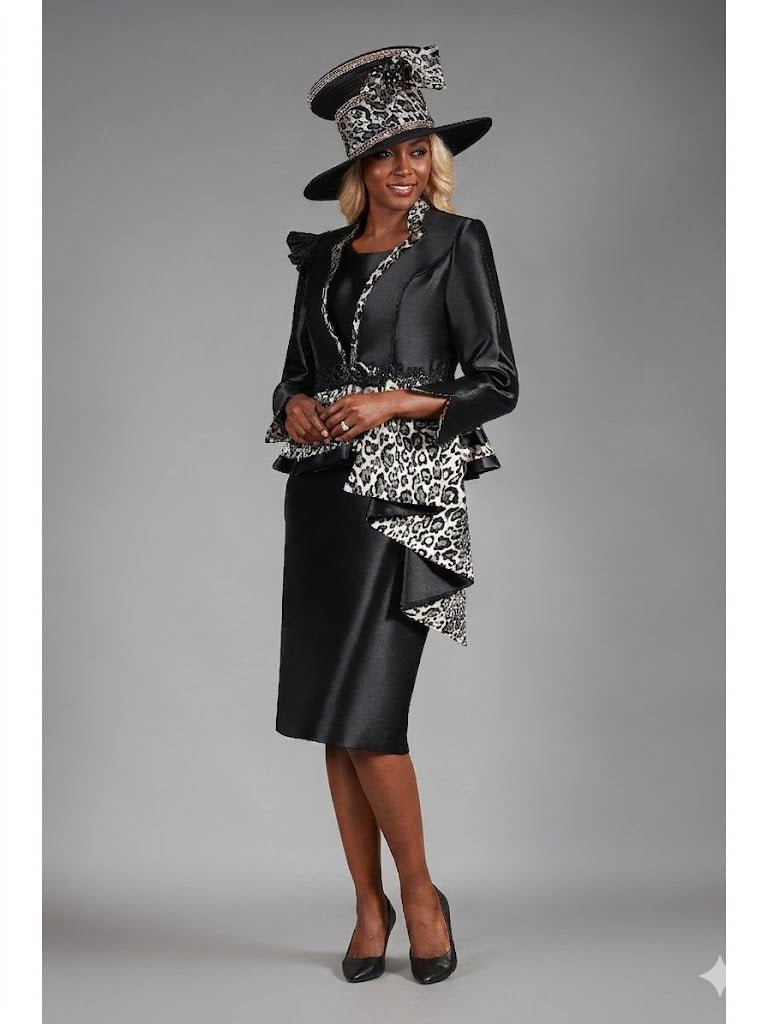 2pc Silky Twl Uneven Jkt Skt Suit w/ Lc&Lpd Brcd - Especially Yours