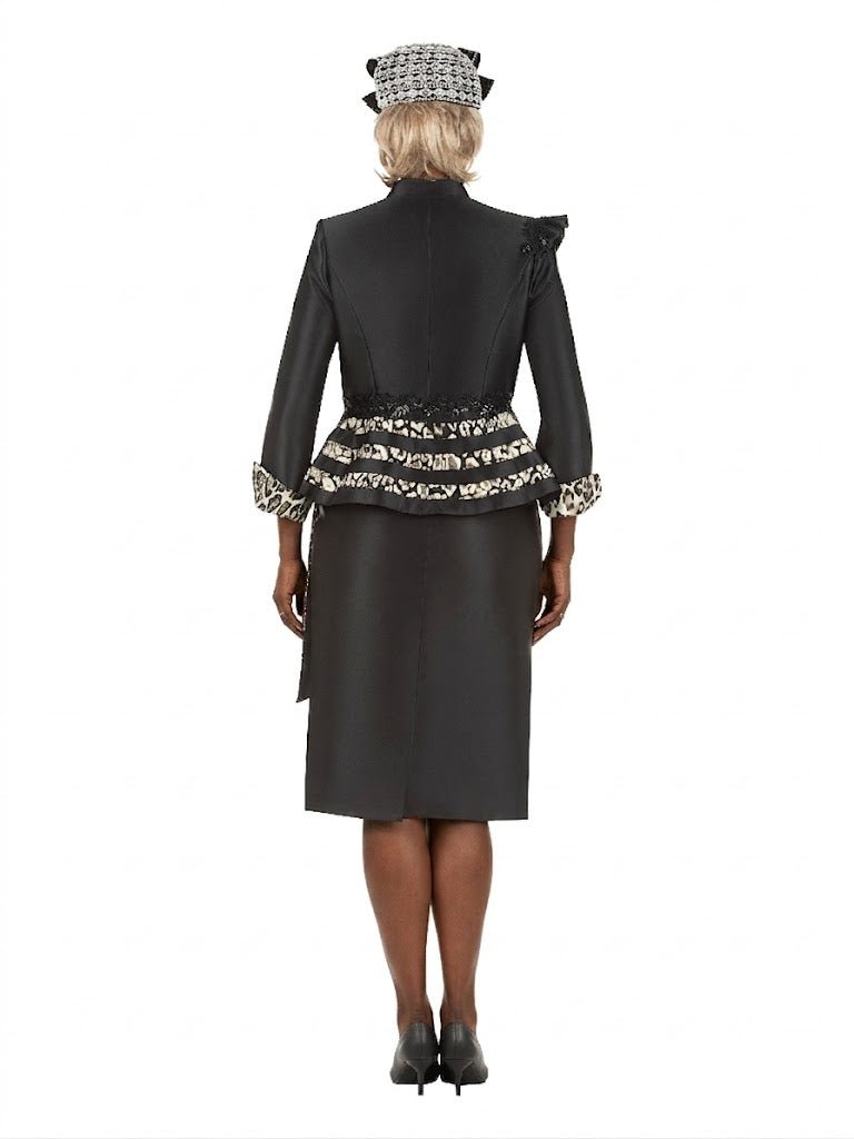 2pc Silky Twl Uneven Jkt Skt Suit w/ Lc&Lpd Brcd - Especially Yours