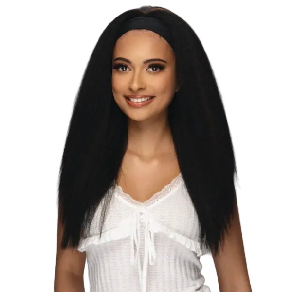 24” KINKY STRAIGHT HEAD BAND WIG By Amore Mio - Especially Yours