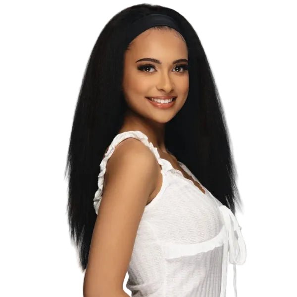 24” KINKY STRAIGHT HEAD BAND WIG By Amore Mio - Especially Yours