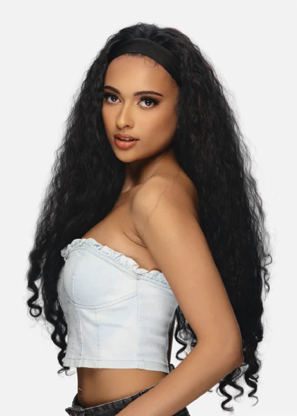 26” LOOSE BURMESE CURLY HEAD BAND WIG By Amore Mio - Especially Yours