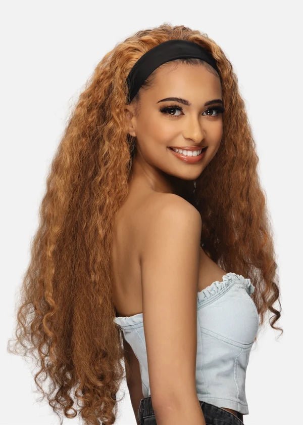 26” LOOSE BURMESE CURLY HEAD BAND WIG By Amore Mio - Especially Yours