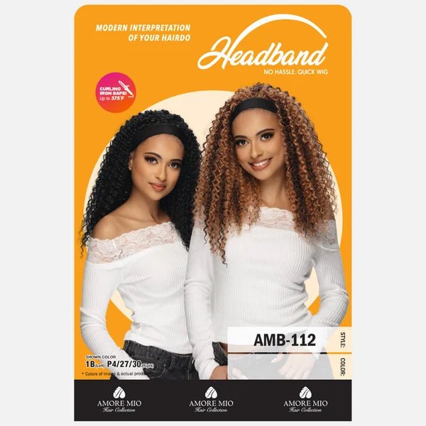 16” WATER CURL HEAD BAND WIG By Amore Mio - Especially Yours